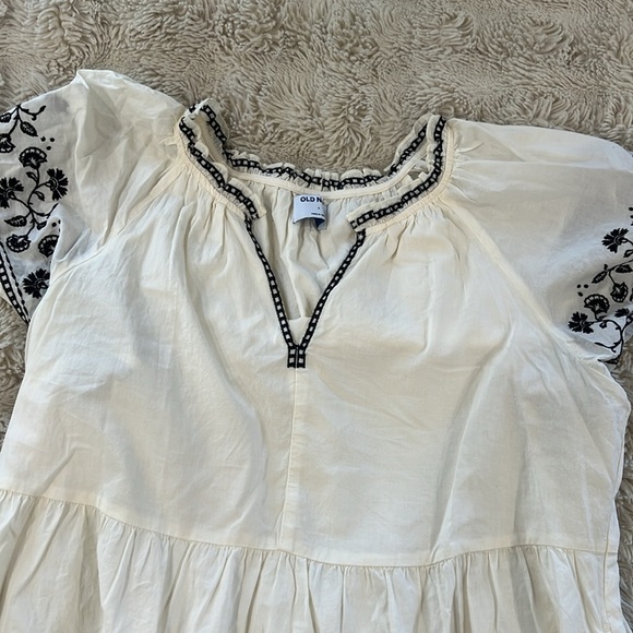 NWOT Old Navy Embroidered Swing Dress - Picture 6 of 7